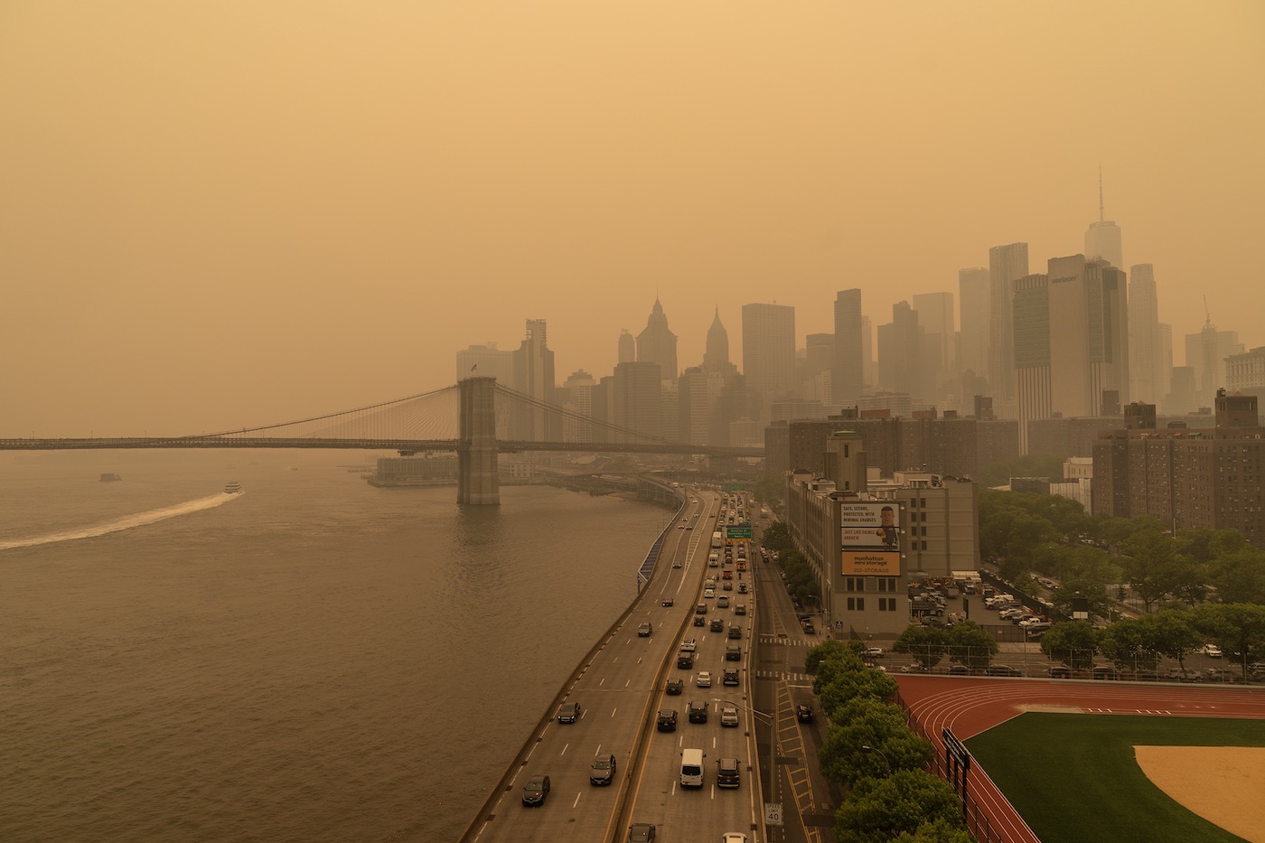 Apocalyptische beelden uit New York