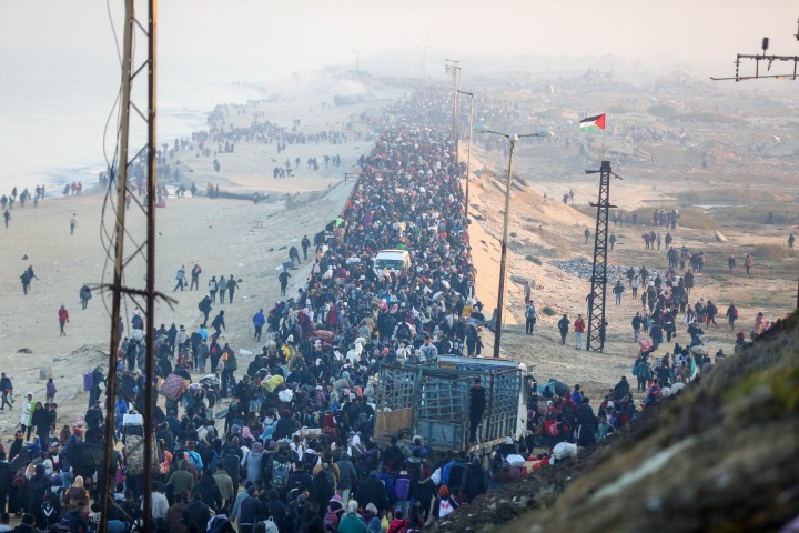 Gaza: duizenden Palestijnen op de vlucht voor nieuw grondoffensief